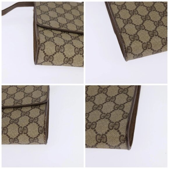 GUCCI GG Supreme Shoulder Bag PVC Beige Gold 94 02 050 Auth 146260 - Picture 15 of 16